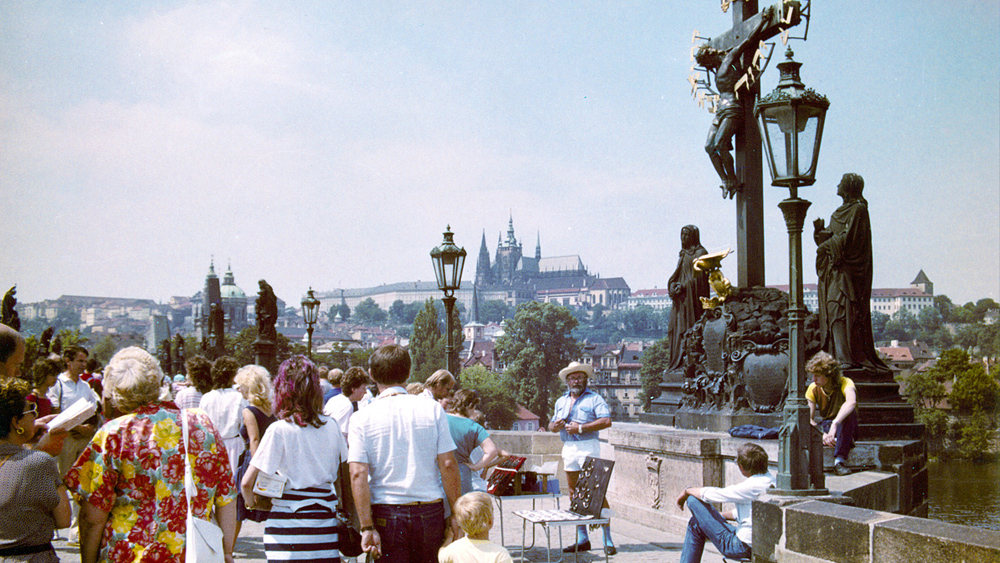 Praga 1989 r. - Most Karola.